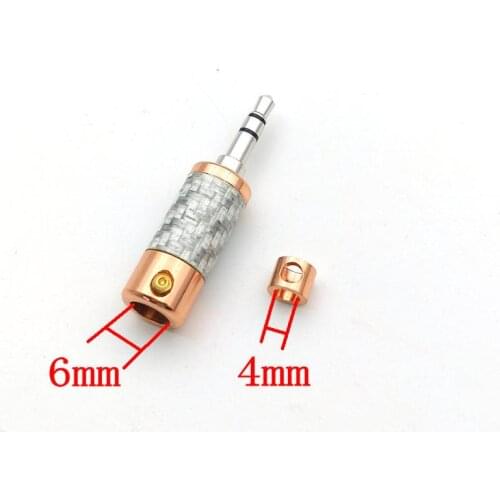 New Copper 3.5mm Stereo Male for Repair headphone Jack Plug Metal Audio New