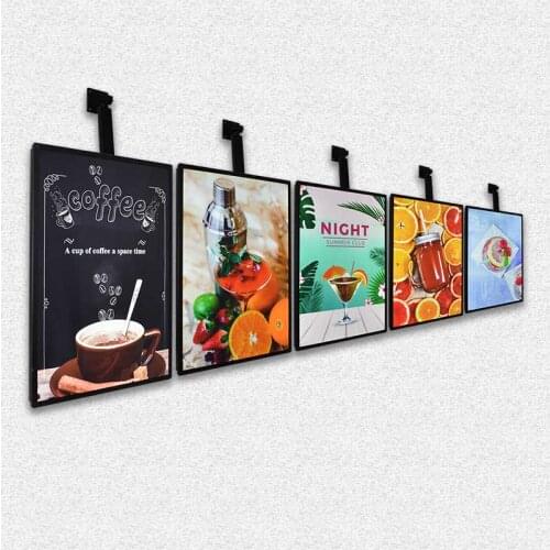 Single side aluminum frame luminous custom ultra slim LED advertising indoor light box