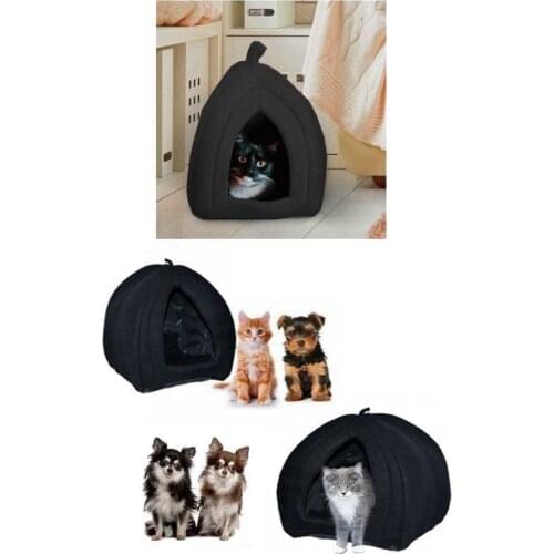Pet Hut Polar Cat and Dog Bed-Black