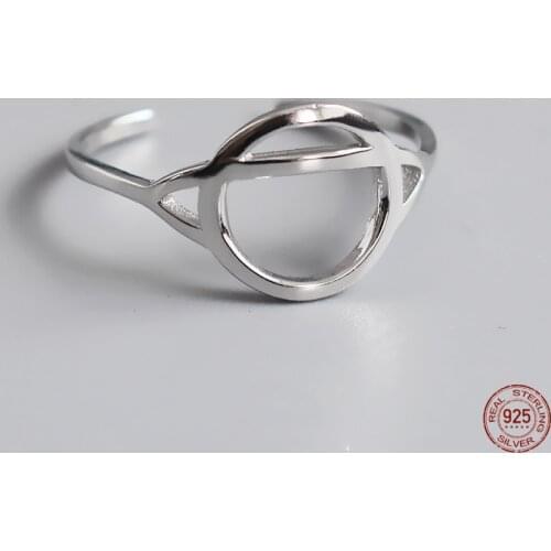 LKO 925 Sterling Silver Universe Planet Rings Trendy Personalized Adjustable Opening Rings for Women Jewelry Gift Accessories