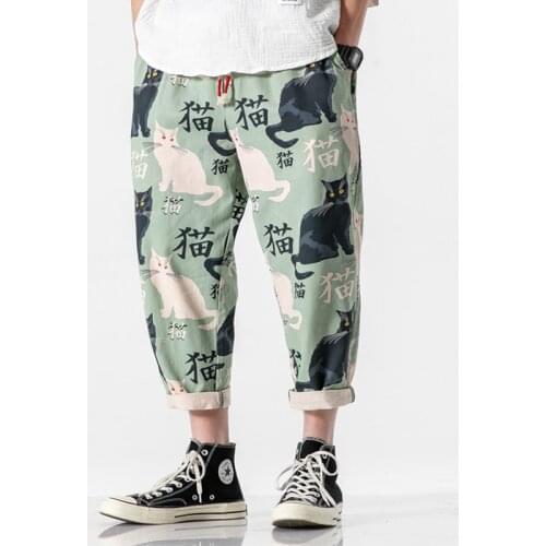 Cotton Harem Pants Men Hip Hop Plus Size Japanese Men Streetwear Punk Hip Hop Casual Trousers Joggers Male Pants
