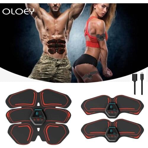 ABS Abdominal Muscle Trainer Electric Press Stimulator Slimming Fitness EMS Exercise Machine Home Gym Fitness Equipment Training