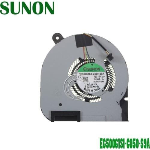 Laptop CPU Cooling Fan EG50061S1-C050-S9A DC12V 0.50A 4PIN DP/N 0WMJ4N WMJ4N CN-0WMJ4N-SUK00-07G-1260-A00