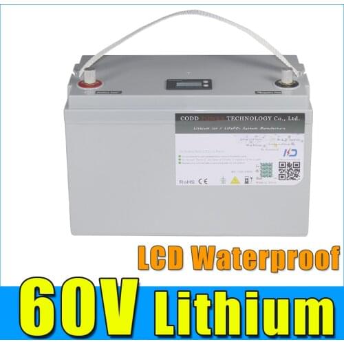 60V 20AH 40AH 2000W 3000W Electric motorcycle Scooter Lithium ion Battery LCD Waterproof