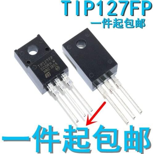10PCS/LOT TIP127 TIP127FP TO-220F Transistor Darlington 5A 100V Pnp