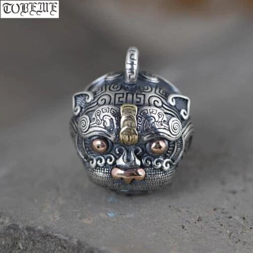 100% 925 Silver Lucky Pixiu Pendant Real 925 Sterling Power Pixiu Pendant Good Luck Wealth Power Pixiu Pendant