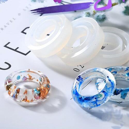 3pcs DIY ring glue silicone mold Flexible Silicone Mold for jewelry ring Resin Silicone Mould Handmade Tool DIY Craft Epoxy Moul