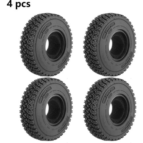 4Pcs 1.55" Soft Rubber Wheel Tires 1.55 Inch Tyre AX-1020 For RC Crawler Car CC01 LC70 LC80 RC Car Parts Accessories