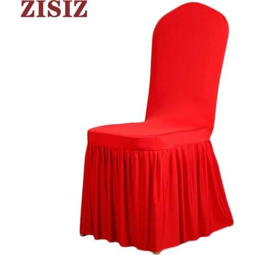 Jacquard Stretch Elastic Dining Room Skirt Chair Seat Covers Universal Removable Washable Chair Seat Cushion Slipcover