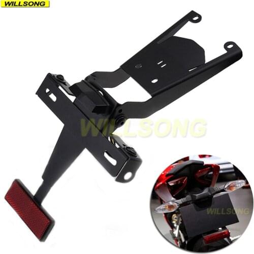 Registration License Plate Frame Holder Tail Tidy Fender LED For DUCATI 899/959/1199/1299 Panigale S R Motorcycle Accessories