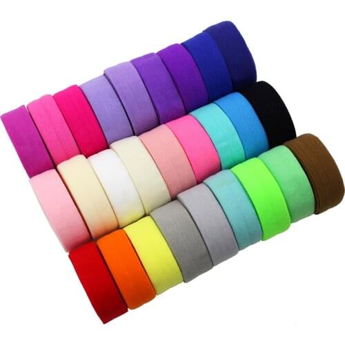 5yds,5/8" Fold Over Elastic Stretch Foldover FOE Elastics for Hair Ties Headbands DIY handmade Clothing Accessories,E-20421-527