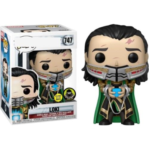 10cm Anime Action Figures Hulk POP Loki Thor Steve Figurines Toys Collection Model Toy For Children (with box) for Boys Gift