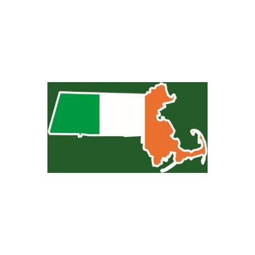 Map of Massachusetts Flag 90X150CM with custom Irish flag hobby gift Outdoor Ireland Flag Banner