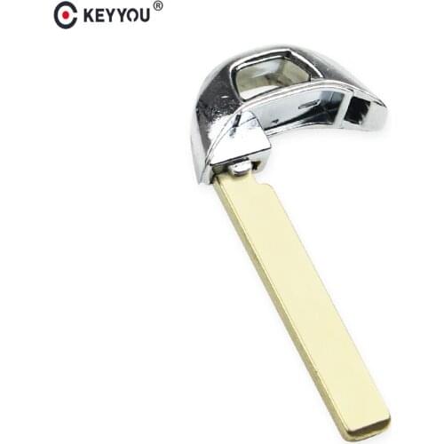 KEYYOU 10pcs Smart Emergency Key Blade For 2017-2019 Hyundai Veloster Snart Remote Control Key Blank Blade Uncut Replacement