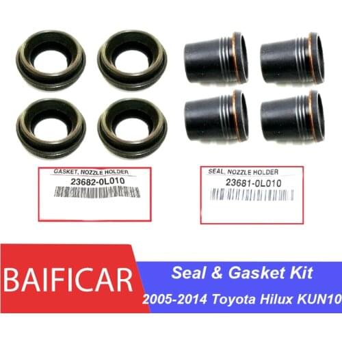 Baificar Injector Nozzle Seal Cylinder Head Cover Gasket Kit 23681-0L010 For Toyota Hilux KUN10 2.5L 3.0L 1KDFTV 2KDFTV