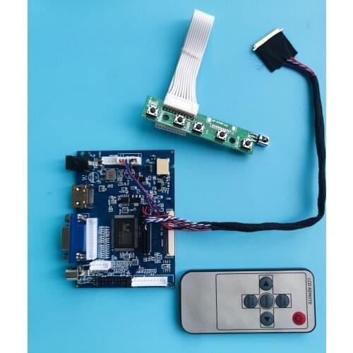 Kit Work for B116XW03 V0/V2/V1 1366x768 driver display LED HDMI 2AV remote LCD Screen Controller Board 40pin panel VGA AV