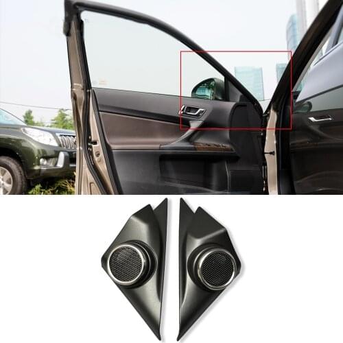 Tweeter cover front door speaker cover for Toyota MARK X 2010-2018 door treble loudspeaker lid tweeter horn trumpet shell trim