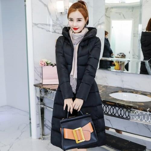 Women Plus Size Loose Casual Jackets Fashion Winter Hooded Long Thicken Warm Cotton Padded Female Overcoat Outerwear