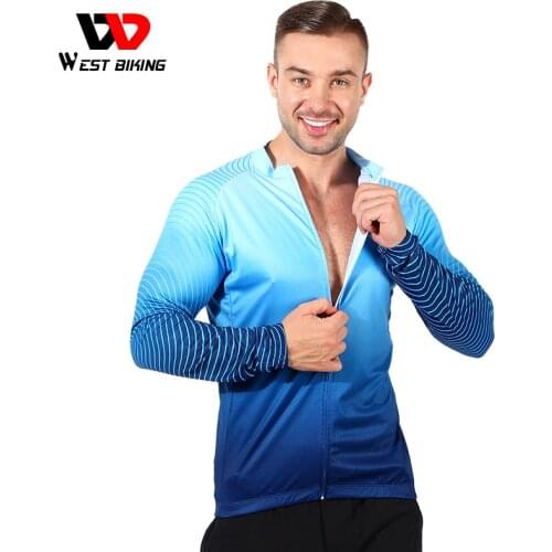WEST BIKING 2021 Cycling Jersey Men Team Bike Shirt Maillot Downhill Jersey Comfortable Shirt Hombre BMX Moto MTB Bike Clothing