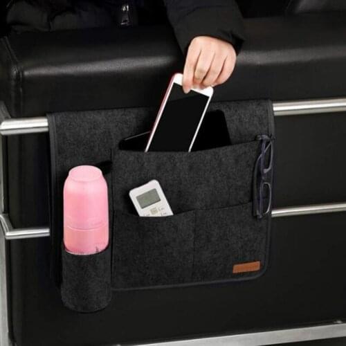 New Bedside Felt Hanging Storage Bag Little Things Flat Bag Compression Type Folding Storage Bedroom Home Supplies