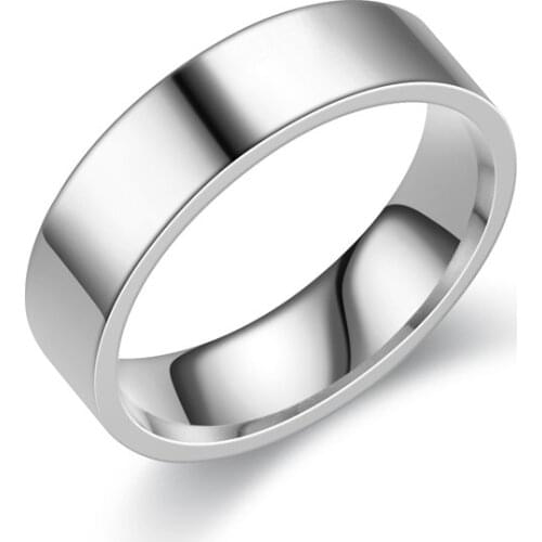 New Arrival Jewellery Korean Simple Stainless Steel Mens Titanium Steel Couple Vintage Party Ring For Women Girls