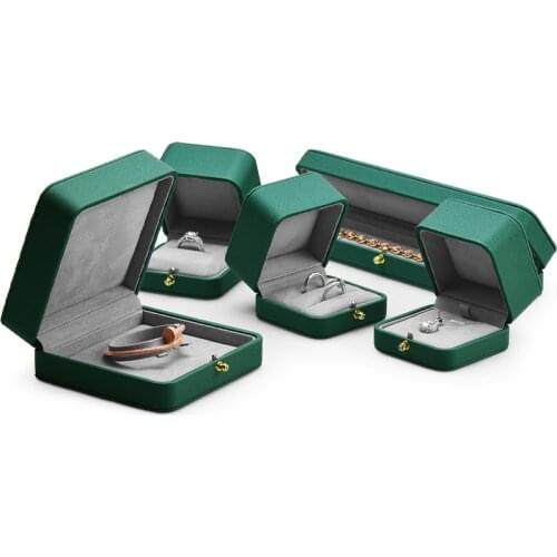 Oirlv Newly High Quality PU Leather Earring Package Pendant Box Bracelet Storagecase Long Chain Organizer Jewelry box