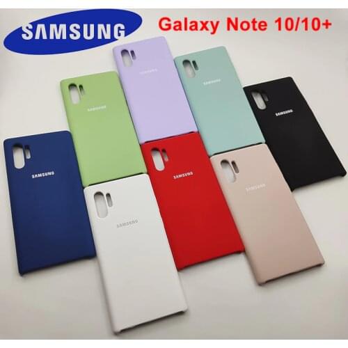 Note 10 plus Case For Samsung Galaxy Note 10+ Liquid Silicone Cover Protective Silky Soft-Touch Shell For samsung Note10 plus