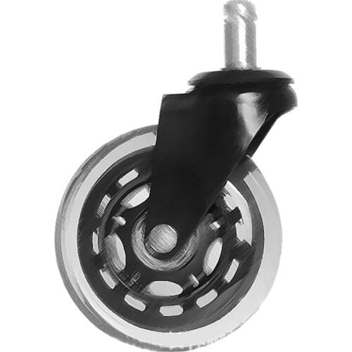 1 PCS 2.5/3 Inch 360 Degree Roating PU Furniture Office Chair Casters Rollerblade Chair Wheel
