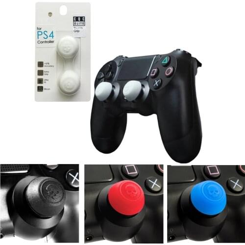 Silicone Analog Grips Thumb Stick Caps Cover For Sony Playstation 4 Controller Skull & Co. CQC Elite Thumbstick For PS4 Gamepad