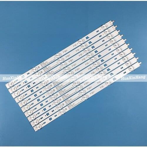 10pcs x LED Backlight Strip For Sony 40"TV KDL-40RM10B 2013SONY40A/B 3228 05 KDL-40W600B/40R480B/40R450B/40R453B 5-LEDs 382mm