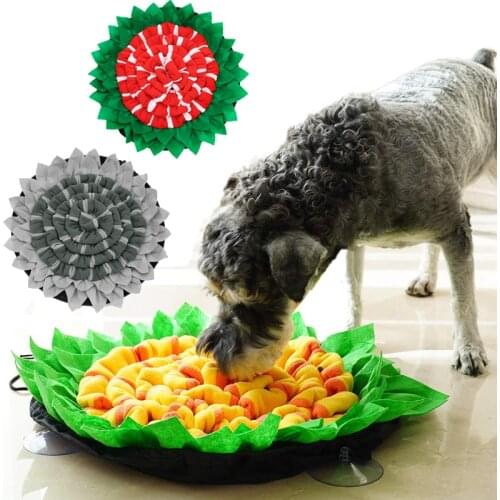 Pet Dog Snuffle Mat Pet Nose Smell Training Blanket Sniffing Pad Slow Feeding Food Dispenser Dog Mat Relieve Stress Nosework