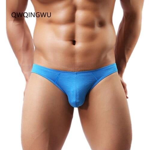 Sexy Mens Underwear Modal Briefs Shorts Soft Bulge Pouch Underpants Slip Homme Plus Size Mens Bikini Briefs 10 Colors Panties