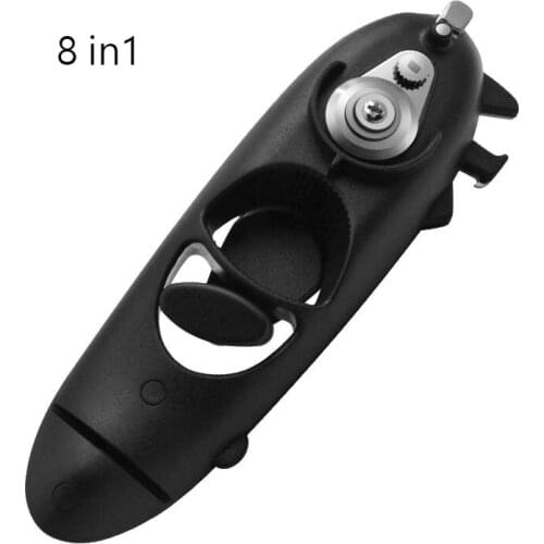 1PCS Multi Function Jar Opener 8 in 1 Can Bottle Opener Kit Silicone Handle Easy to Use beverage lifting bottle opener wholesale