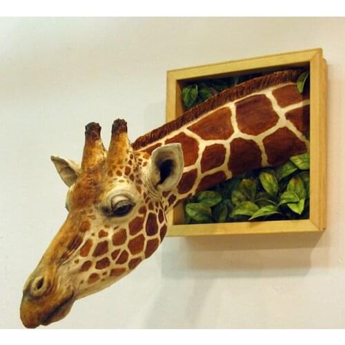 3D photo frame giraffe creative pendant wall decoration props room decor room decoration decor room deco wall hanging decor