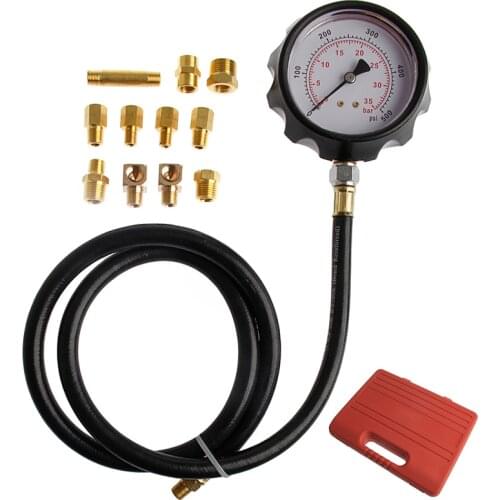 Car Fuel Pressure Testers Auto Car Wave Box Cylinder Pressure Meter Oil Pressure Tester Gauge Diagnostic Service Set Tools