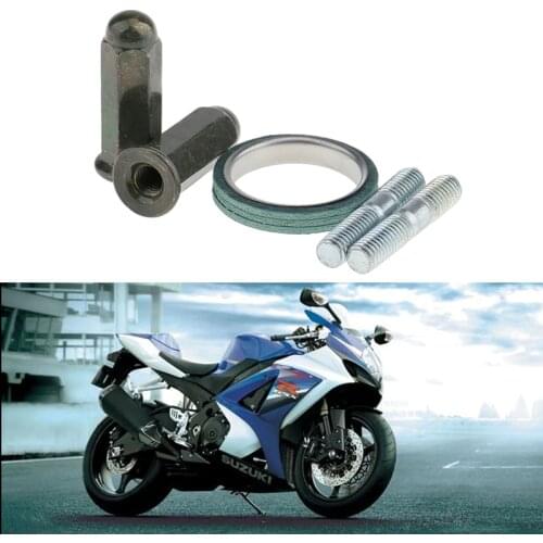 Bolts M6X32MM Scooter Exhaust Nuts+Stubs+Gasket Exhaust Muffler Pipe Silencer Muffler Gy6 50cc Moped Scooter 139qmb 150cc 125cc