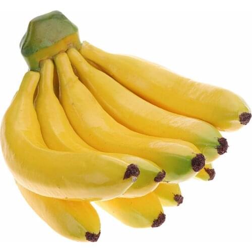 Lifelike Banana Bunch Artificial Plastic Fake Fruits Decor Prop Party Decor Wedding Engagement Anniversary Decorations