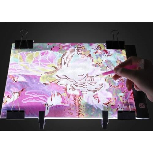 Dimmable A4 Led Light Pad Diamond Painting Tablet Eye Protection Copy Board LED Drawing Tablet for Diamond Embroidery Stitch