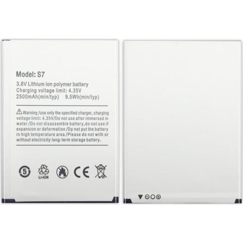 For Ulefone S7 Mobile Phone Replacement Battery 2500mAh Li-ion Polymer For Ulefone S7