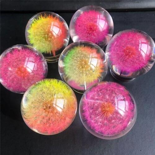 Hot sale beautiful resin sphere balls folk crafts for home decoration