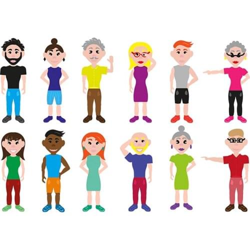 JMCRAFT 2021 Boys And Girls, Various People #2 Metal Cutting Dies DIY Scrapbook Handmade Paper Craft Metal Steel Template Dies