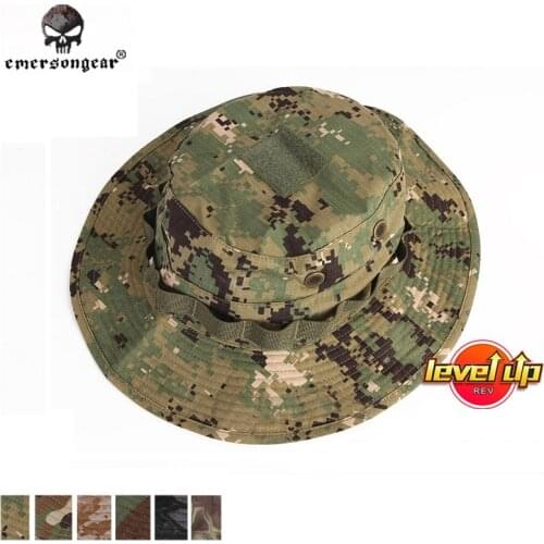 EmersonGear Camouflage Boonie Hat Level Up Map Pocket Version For Mountaineering and Hunting