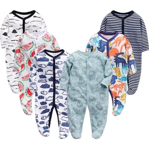Baby Rompers Long Sleeve 100%Cotton overalls Newborn clothes Roupas de bebe boys girls jumpsuit&clothing 6PCS/LOT