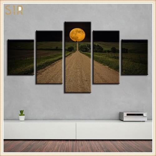 Beautiful Scenery HD Printed 5 Piece Canvas Art Scenery Painting Wall Pictures for Living Room Home Decor Anime Poster Wall Art