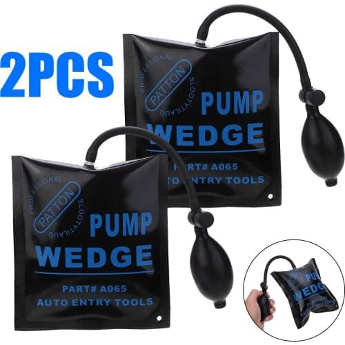 2pcs Door Lock Opener Pump Air Wedge Pump Up Bag Car Window Frame Fitting Install Shim Wedge Hand Tools Set Locksmith Supplie