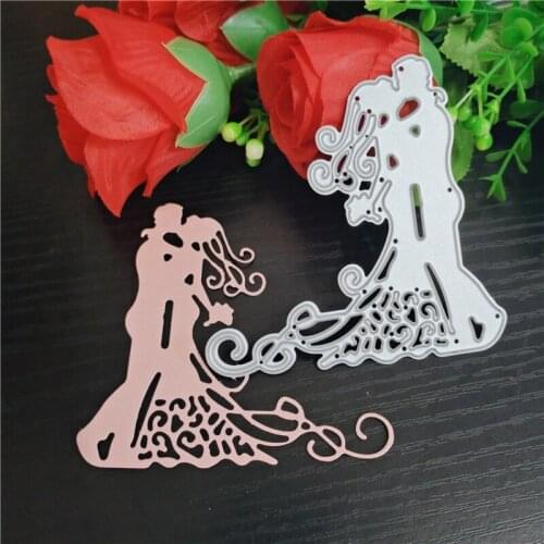 Newlyweds Metal Cutting Dies for Scrapbooking Handmade Tools Mold Cut Stencil New DIY Card Make Mould Model Craft Decoration