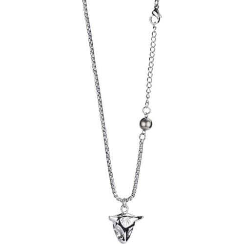 Stainless Steel Animal Minimalism Ox Head Fashion Delicate Hip Hop Street Dance Pendant Necklace Jewelry Gift For Him