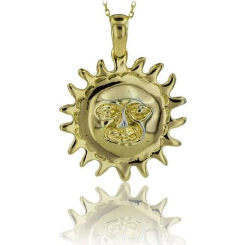 SunShine Necklace 925 Sterling Silver Sun Necklace