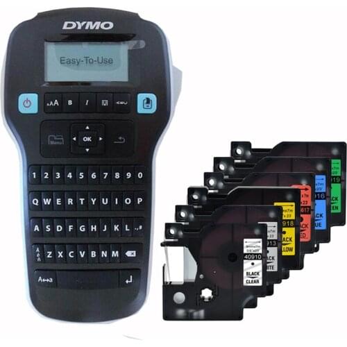 Dymo LM160 Label Printers for Dymo D1 6/9/12mm Label Ribbon Cassette Plus 40910 40913 40916 40917 40918 40919 Lable Ribbons