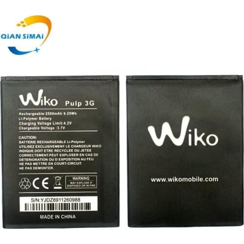 QiAN SiMAi 1PCS New 100% high quality Pulp 3G battery For Wiko pulp 3G mobile phone + track code